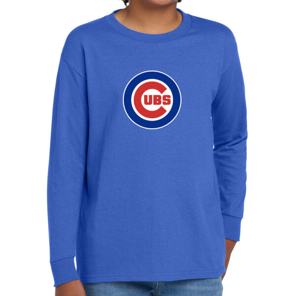Gilroy Little League Cubs Youth Heavy Cotton 100% Cotton Long Sleeve T Shirt Thumbnail