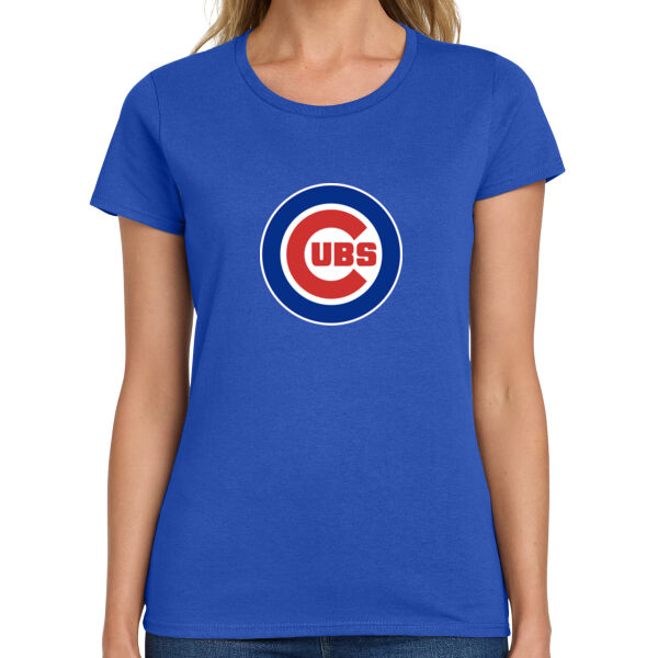 Gilroy Little League Cubs Ladies Heavy Cotton 100% Cotton T Shirt Thumbnail