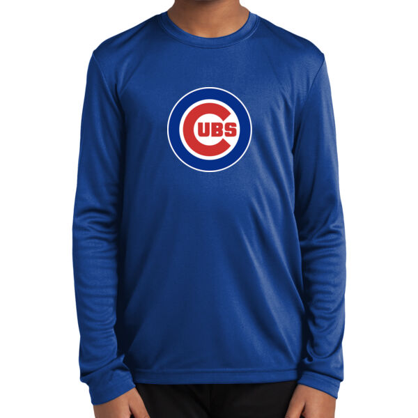 Gilroy Little League Cubs Youth Long Sleeve PosiCharge Competitor Tee Thumbnail
