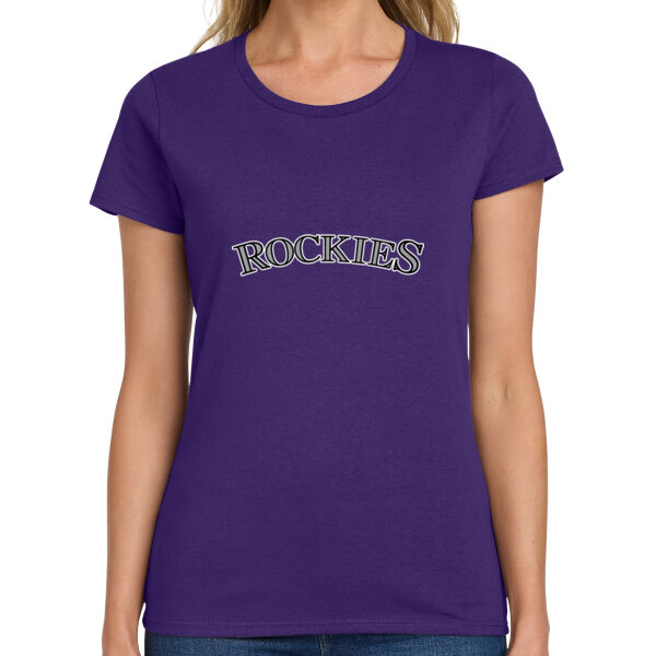 Gilroy LL Rockies - Ladies Heavy Cotton 100% Cotton T Shirt Thumbnail