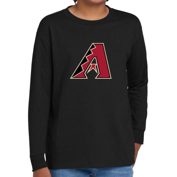 Gilroy Little League Diamondbacks Youth Heavy Cotton 100% Cotton Long Sleeve T Shirt Thumbnail