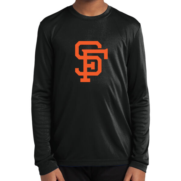 Gilroy Little League Giants Youth Long Sleeve PosiCharge Competitor Tee Thumbnail
