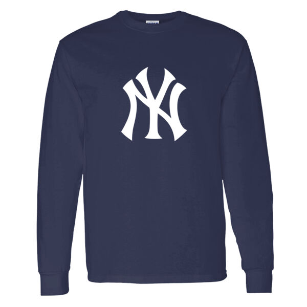 Gilroy Little League Yankees Heavy Cotton 100% Cotton Long Sleeve T Shirt Thumbnail